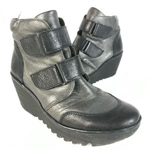 London fly ankle boots leather